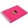 HNFD Spiral album BULDANA fuchsia ribbed 23x17 cm 40 white sides