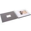 Spiral album BULDANA slate ribbed - white pages