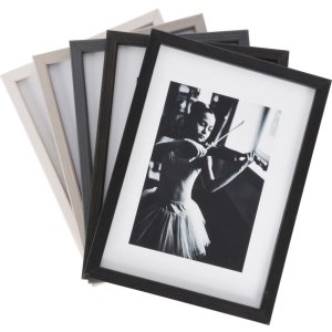 Viola wooden frame 10x15 cm dark gray