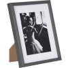 Viola wooden frame 10x15 cm dark gray