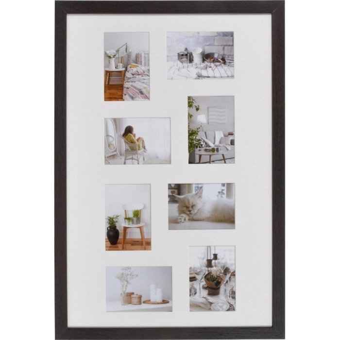 Photo gallery Modern 50x75 cm dark brown 8 photos 13x18 cm