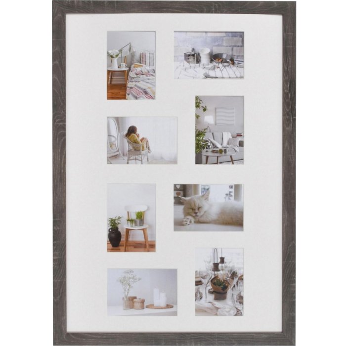 Photo gallery Modern 50x75 cm dark gray 8 photos 13x18 cm