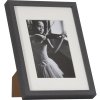 Viola wooden frame 13x18 cm dark gray