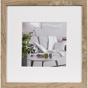 Henzo Picture frame Modern 30x30 cm middle brown with mat...