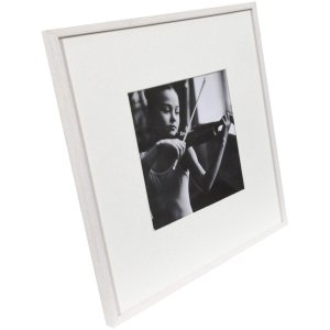 Viola wooden frame 30x30 cm white