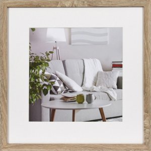 Henzo Picture frame Modern 40x40 cm middle brown with mat...