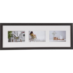 Photo gallery Modern 20x60 cm dark brown 3 photos 10x15 cm