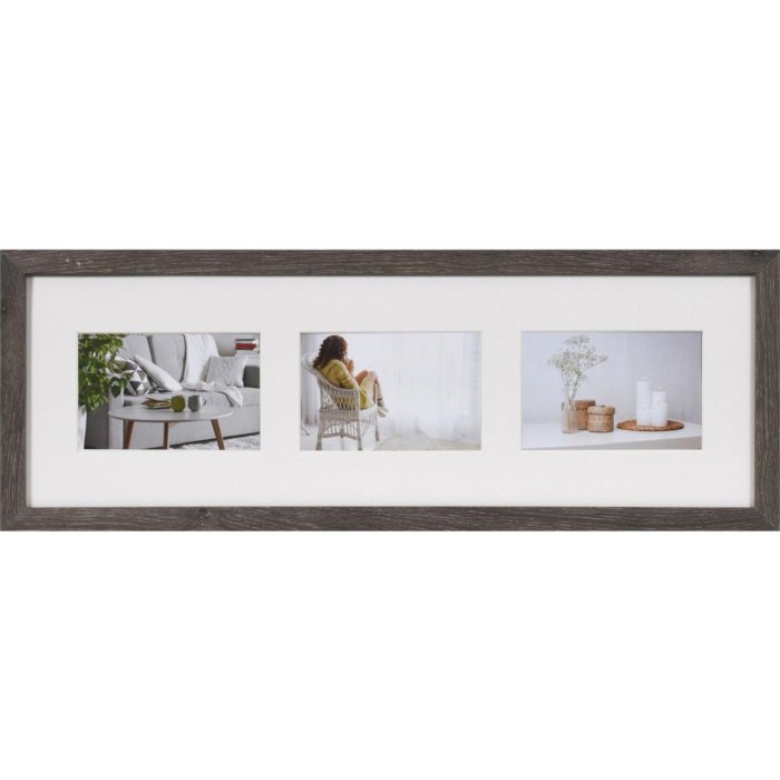 Photo gallery Modern 20x60 cm dark gray 3 photos 10x15 cm