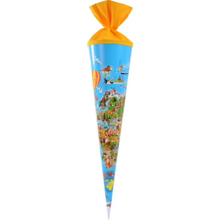 Goldbuch school cornet 70 cm World Map