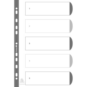 Register printed numerically, white cardboard 160g, 10...