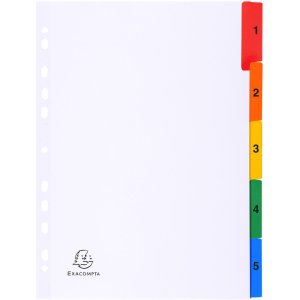 Register printed numerically, white cardboard 160g, 10...