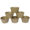 Bag of 6 cake pans carton brown