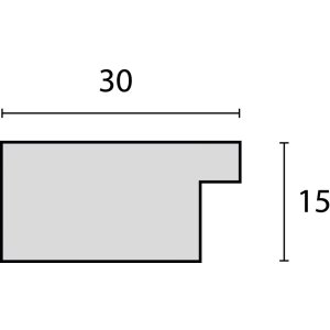 Nelson wooden frame 30x45 cm white