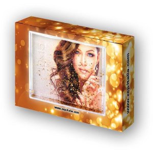 10x15 cm glitter shaking frame SHAKE gold