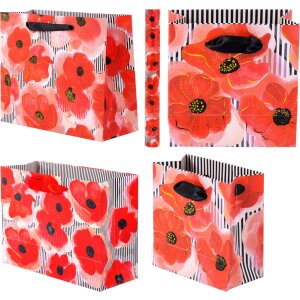 Poppy - gift bag and gift wrap by Goldbuch