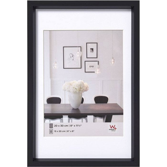 Steel Style plastic frame 10,5x15 cm black