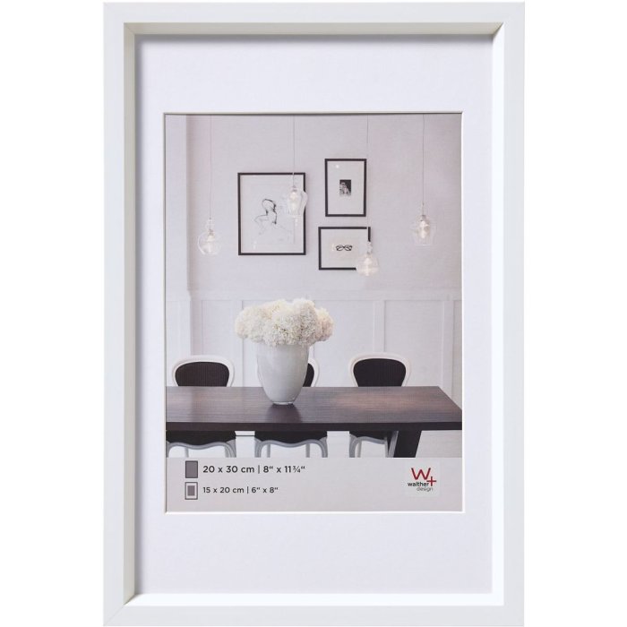 Steel Style plastic frame 10,5x15 cm white