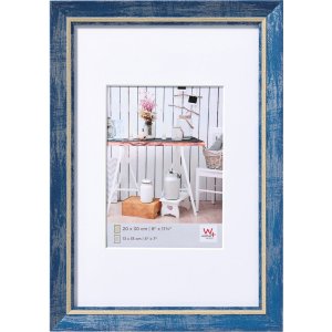 Chalet picture frame 10x15 cm blue