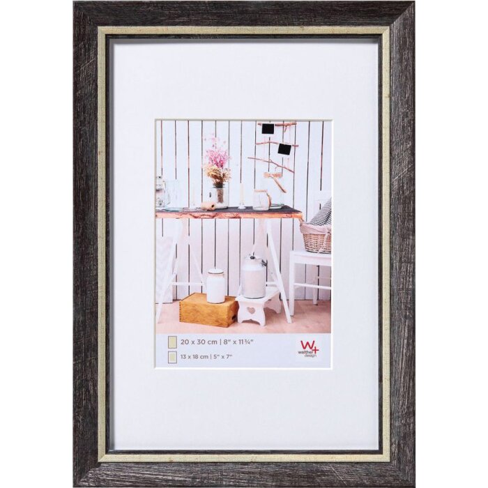 Chalet picture frame 13x18 cm black