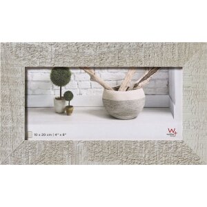 wooden frame Home 10x20 cm light gray