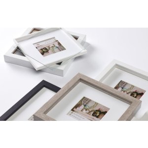 Walther 3D wooden frame Stockholm black 20x20 cm