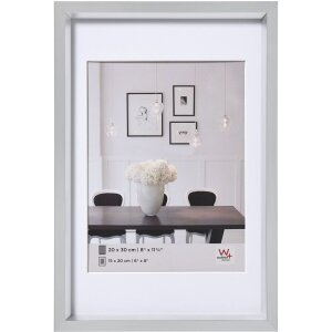 Steel Style plastic frame 30x45 cm silver