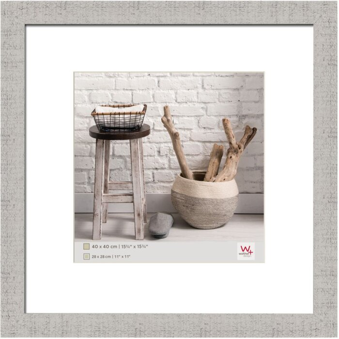 Home wooden frame 40x40 cm light gray