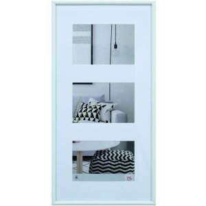 Galeria picture frame 3 photos 13x18 cm white