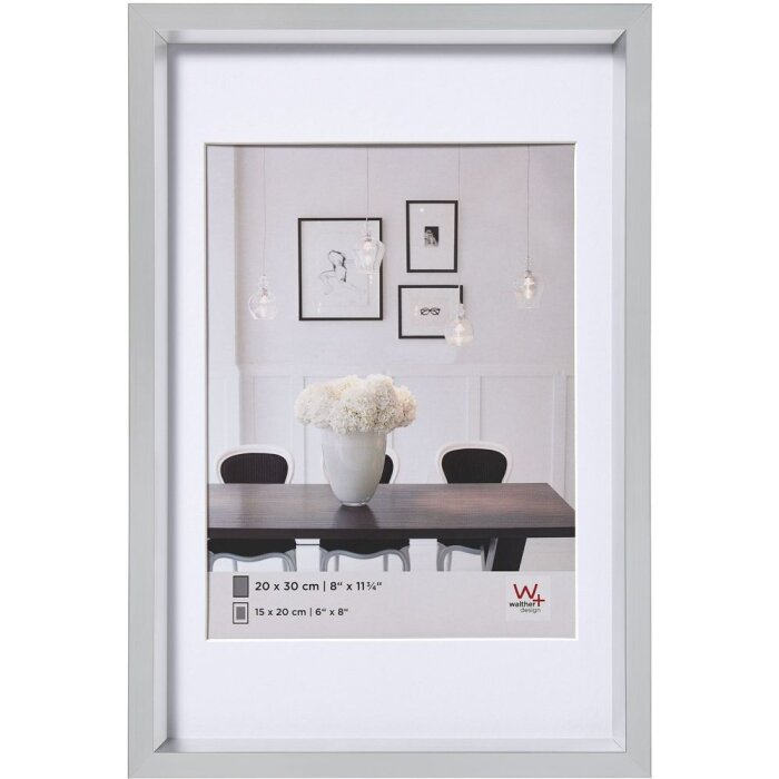 Steel Style plastic frame 50x60 cm silver