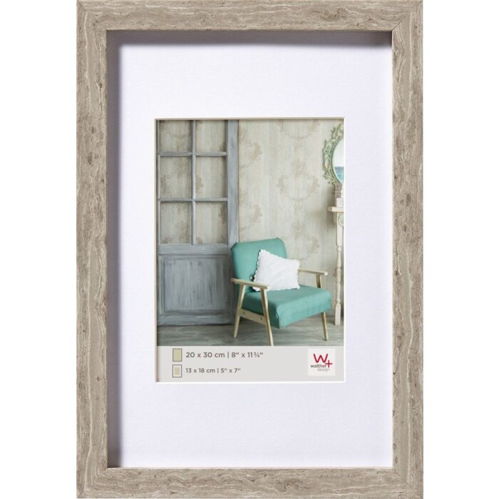 Walther wooden frame Stockholm gray 60x80 cm