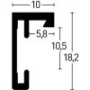 Nielse alu frame C2 Silver 70x100 cm