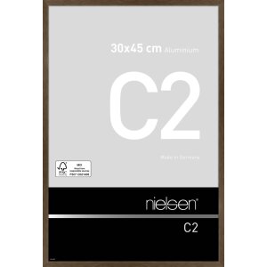 Nielse alu frame C2 Soft Frosted Walnut 30x45 cm