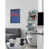 T-shirt frame 70x90 cm eloxal black float glass