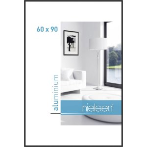 Aluminum frame Classic 60x90 cm jet polished black