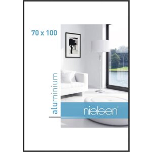 Aluminum frame Classic 70x100 cm jet polished black