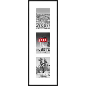 Aluminum frame Gallery Junior black 3 photos 10x15 cm