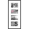 Aluminum frame Gallery Junior black 4 photos 10x15 cm