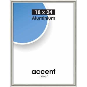 Accent aluminium frame 18x24 cm pearl mercury