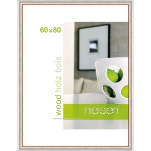 Wooden frame Derby 60x80 cm silver