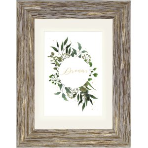 Chalet Plastic Frame, brown-grey, 10 x 15 cm