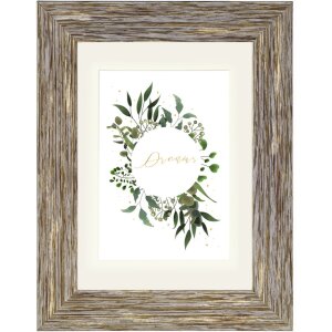 Chalet Plastic Frame, brown-grey, 15 x 20 cm