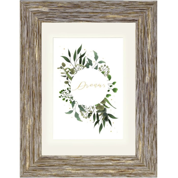 Chalet Plastic Frame, brown-grey, 30 x 40 cm