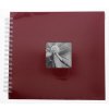 Fine Art Spiral Album, 28x24 cm, 50 white pages, Bordeaux