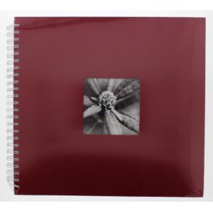 Fine Art Spiral Album, 36x32 cm, 50 white pages, Bordeaux