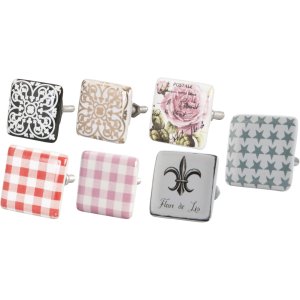 furniture knob square - different designs