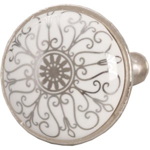 furniture knob round 3 cm - different designs