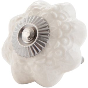 furniture knob flower shape 4 cm - different designs