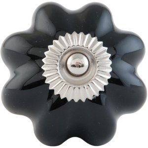 furniture knob flower shape 4 cm - different designs