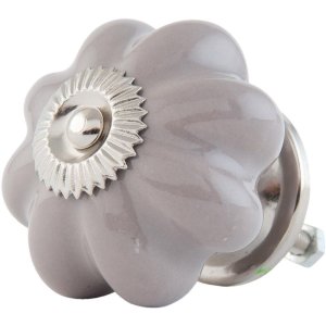 furniture knob flower shape 4 cm - different designs