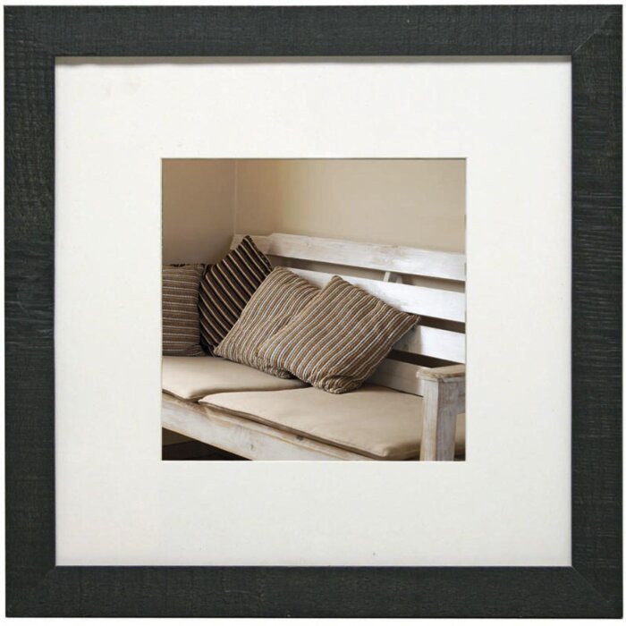 Driftwood Wooden frame 20x20 cm dark gray